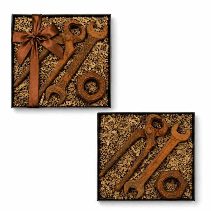 Chocolade gereedschap: kleine giftbox