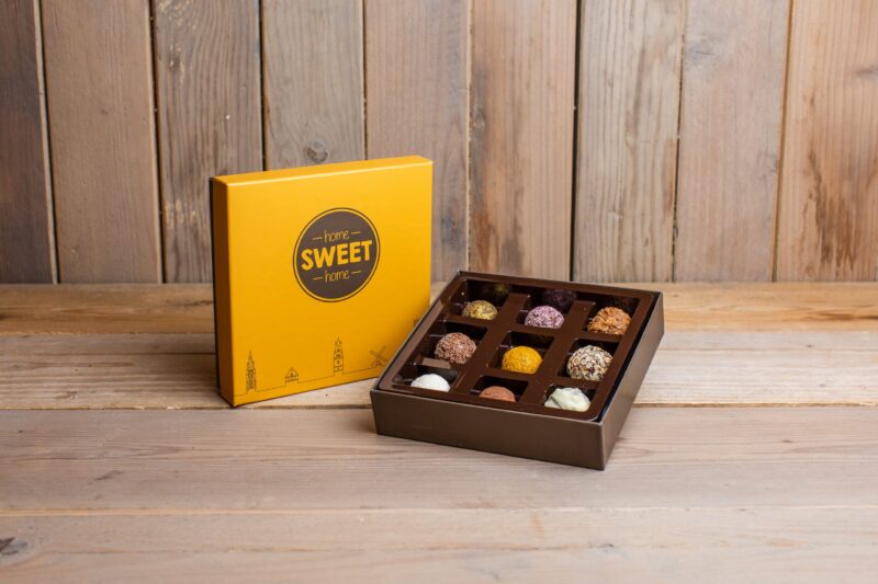 Luxe doos met 9 likeurtruffels