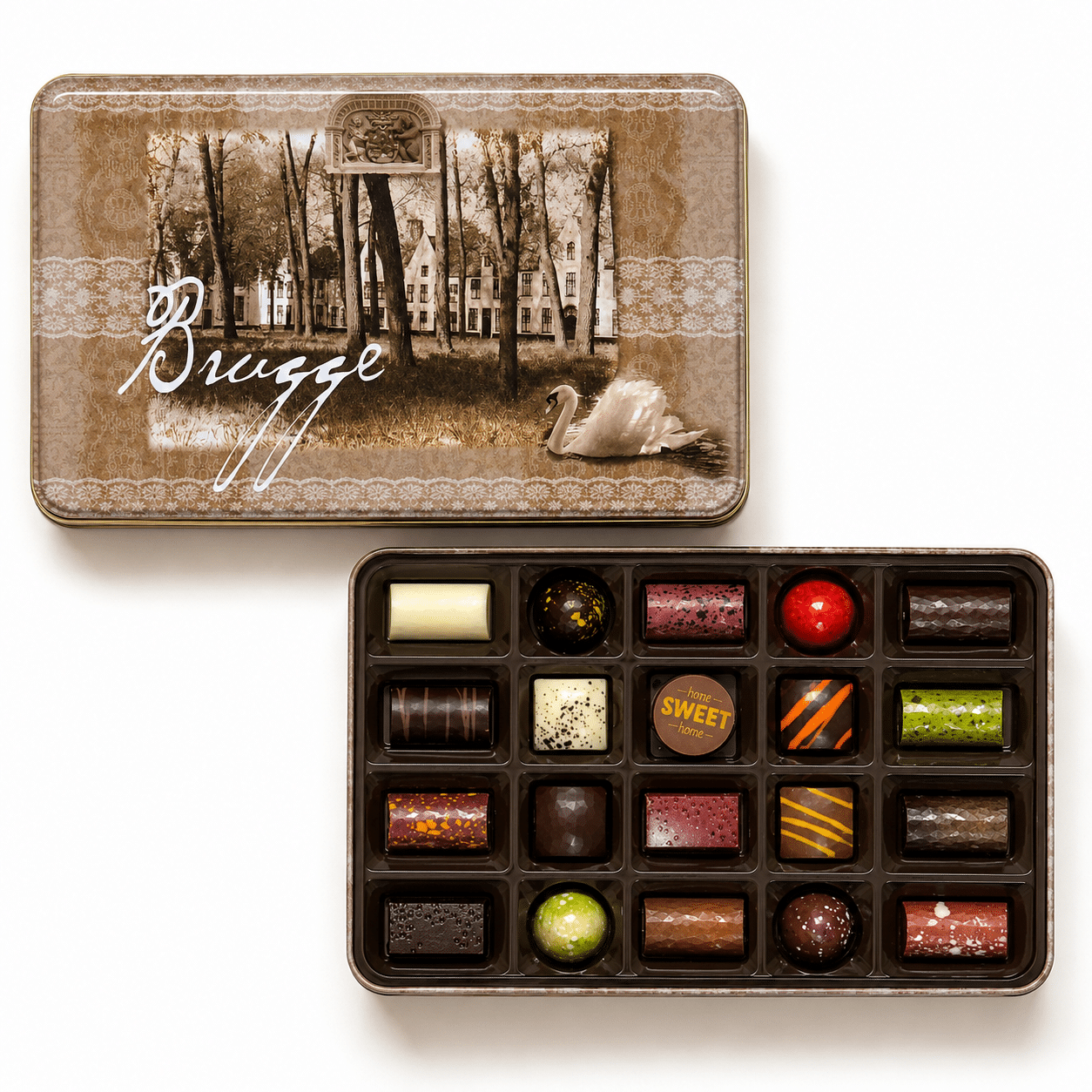 Brugge blik 20 pralines