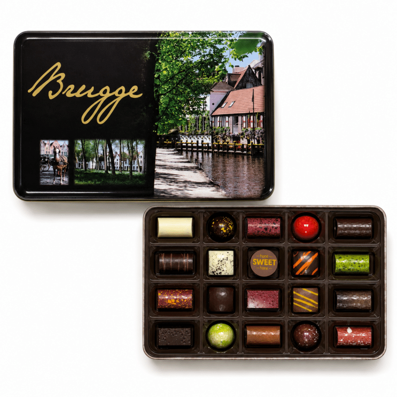 Brugge blik 20 pralines